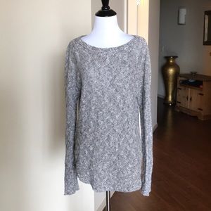Banana Republic grey cotton/linen sweater.